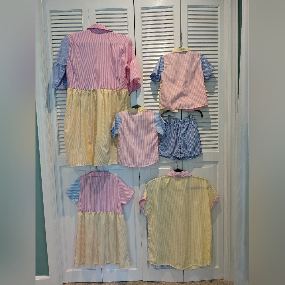 Spring Colorful Patchwork Family Outfits - Picture 6 of 6